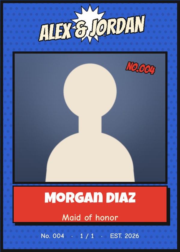 Comic adventure card style